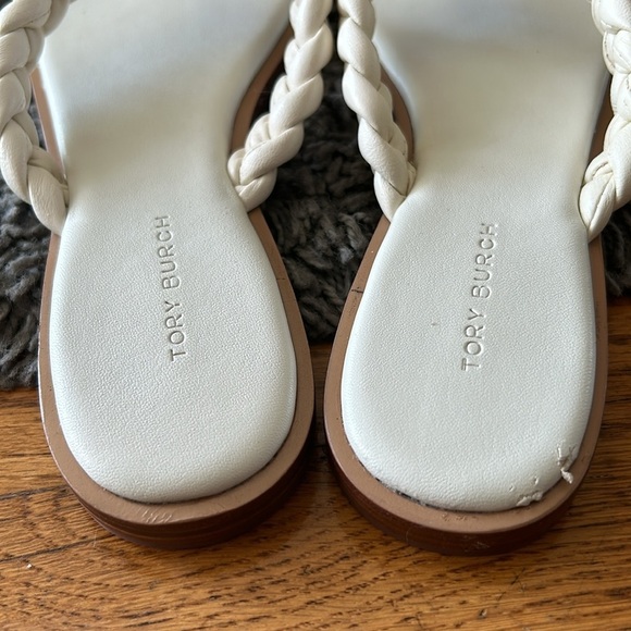 Tory Burch Women's Braided Benton Thong Flats Sandals Size 7 - Picture 3 of 15